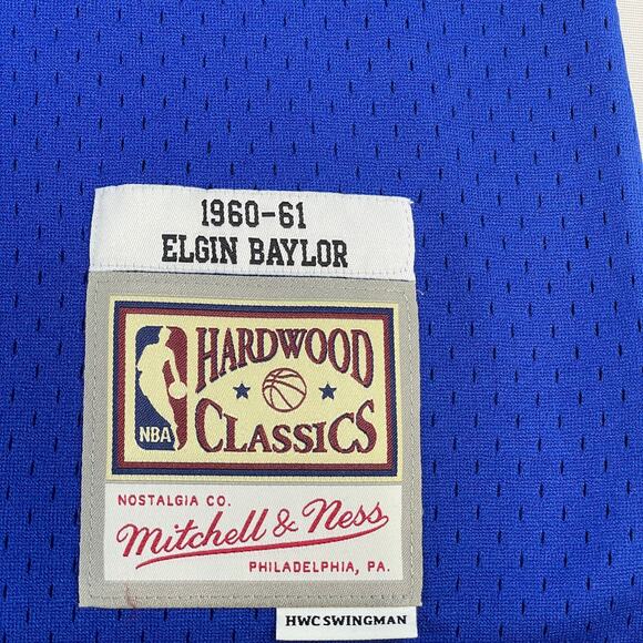 Elgin Baylor Los Angeles Lakers 1960-61 Blue Swingman Jersey - Picture 5 of 5